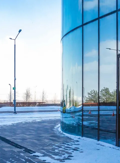 Outside of office building 