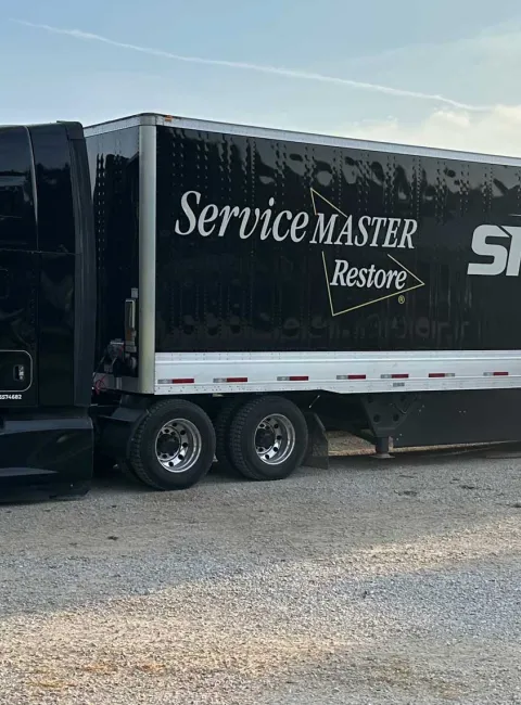 SRM semi truck outside